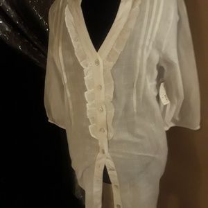 Magnolia Tops - white tunic blouse Magnolia Tops - white tunic blouse